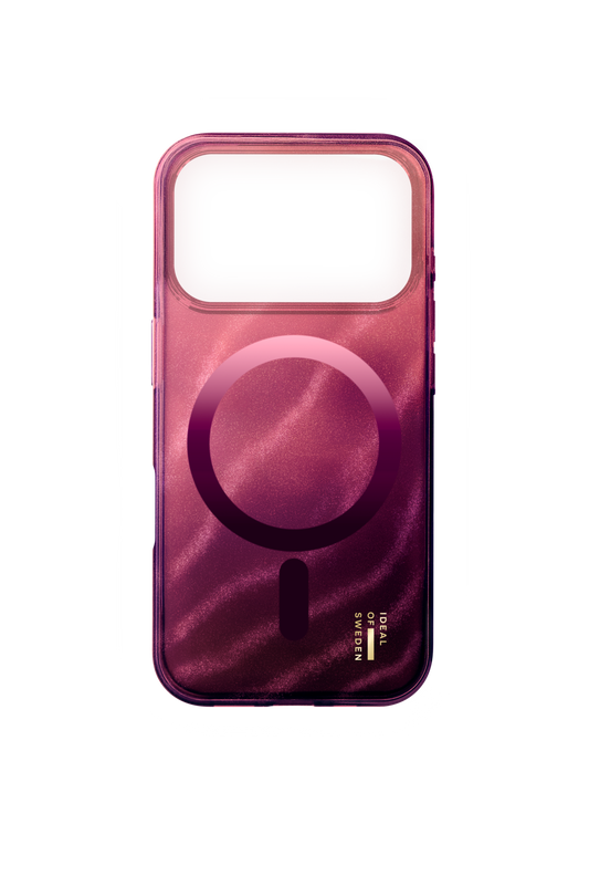 Ideal of Sweden Glitter Glow Case with MagSafe for iPhone 18 Pro / 17 Pro - Cherry Lacquer