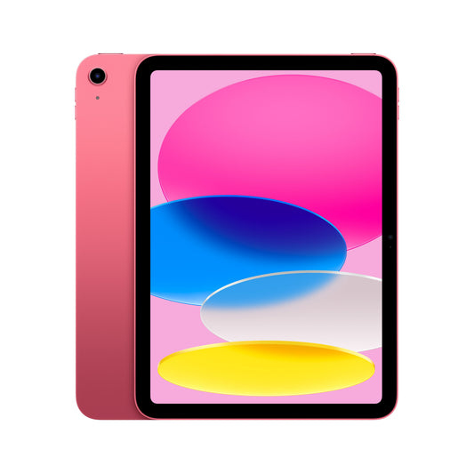 iPad Wi-Fi 256GB in Pink with A16 chip front and back view