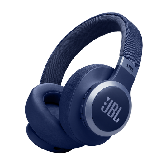 JBL Live 770NC Wireless Over Ear Noise Cancelling Headphones - Blue