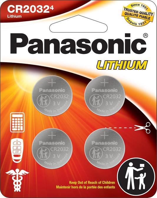 PANASONIC 3V Lithium Coin Cell Battery 4 Pack for Apple AirTag