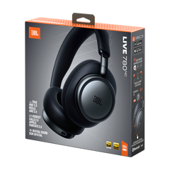 JBL Live780NC Over-Ear Wireless Headphones with Noise Cancellation - Black
