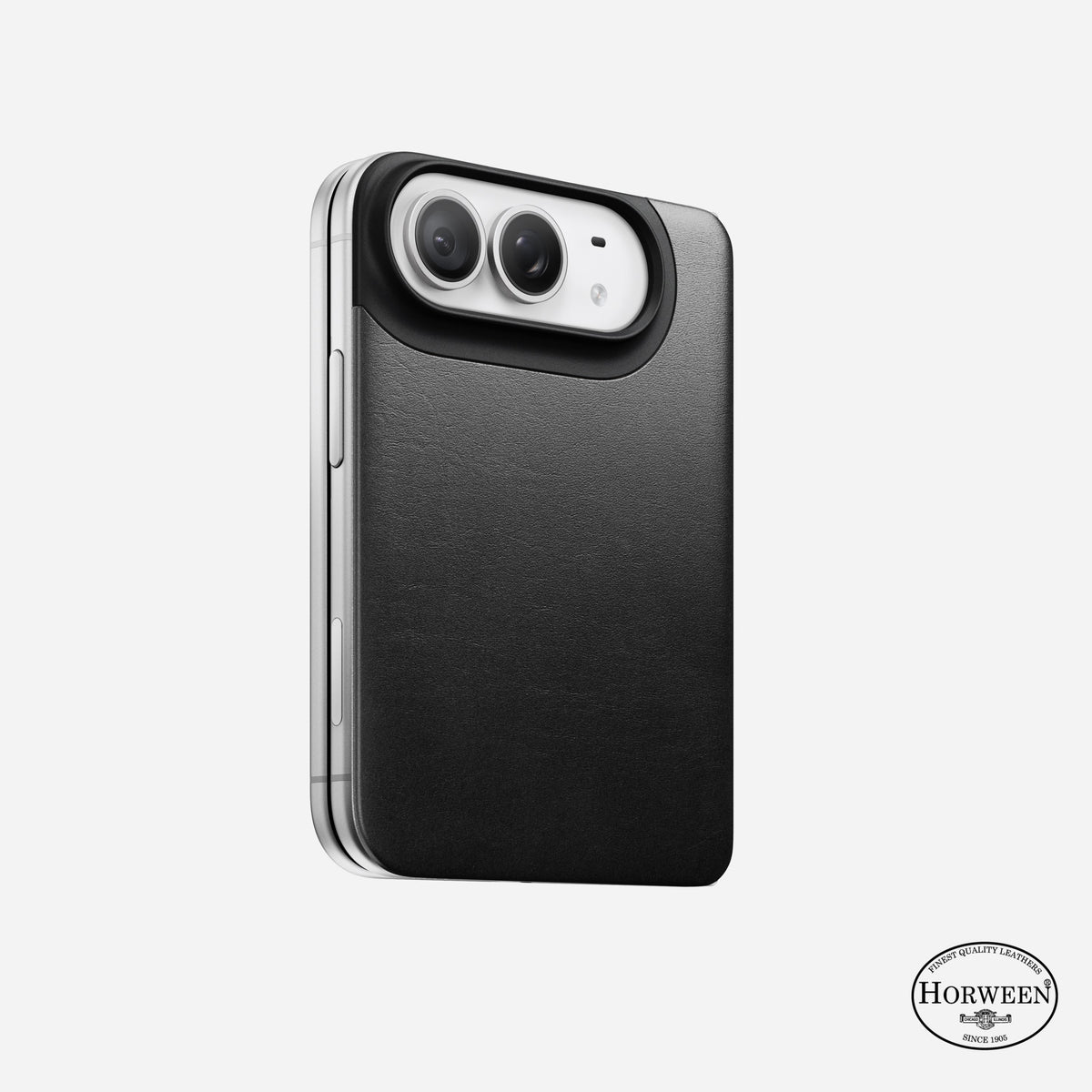 Traditional Leather Folio - iPhone Duo | Black | Horween