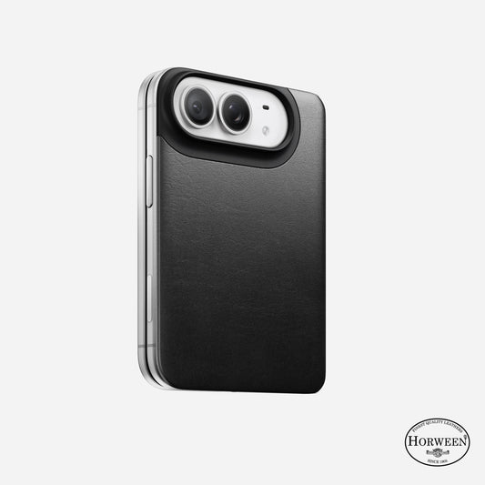 Traditional Leather Folio - iPhone Duo | Black | Horween