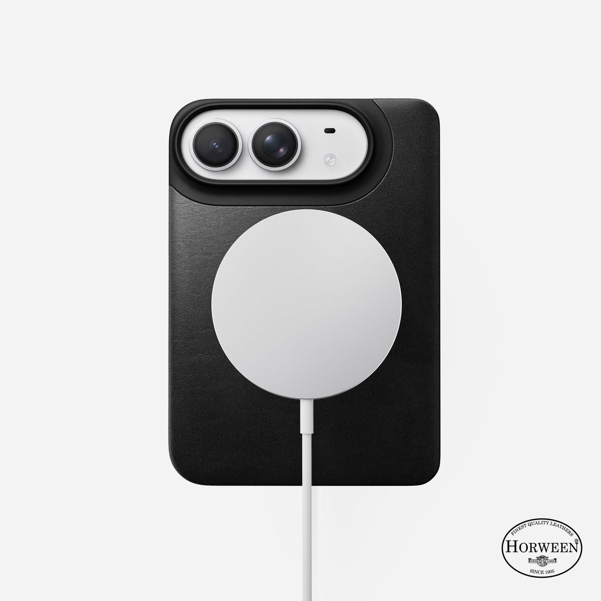 Traditional Leather Folio - iPhone Duo | Black | Horween