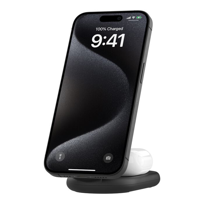 Belkin 2-in-1 Magnetic Foldable Wireless Charger with Qi2 15W (Phone / Airpod)