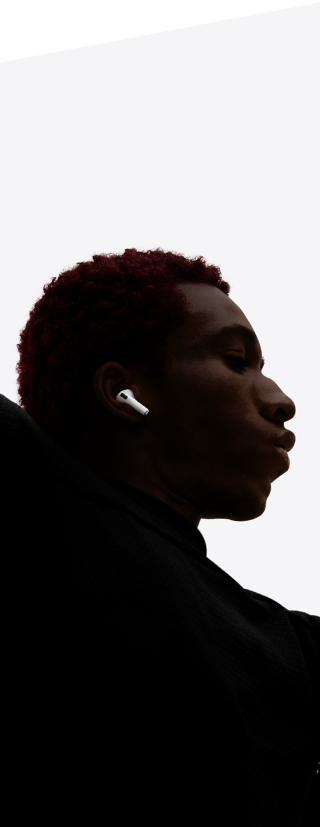 AirPods Pro 3 inserted in the ear of a dancer