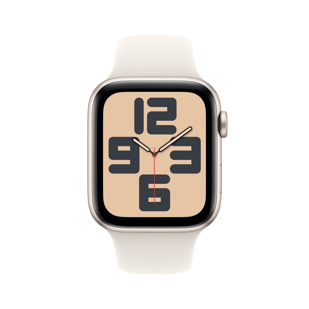 Apple Watch SE (2024) 44mm, GPS, Starlight Aluminium Case with Starlight Sport Band
