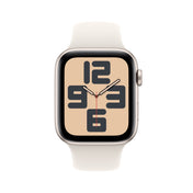 Apple Watch SE (2024) 44mm, GPS, Starlight Aluminium Case with Starlight Sport Band