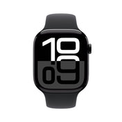Apple Watch Series 10 Jet Noir Aluminium Case with Noir Sport Band (46mm, GPS + Cellular)