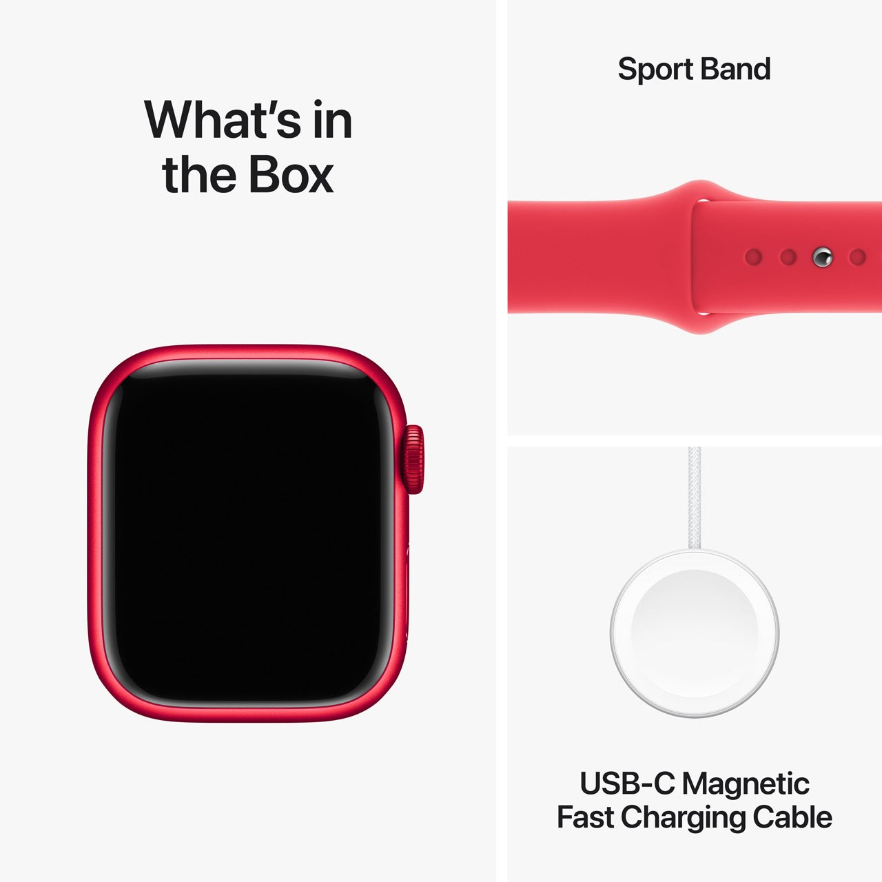 Apple Watch Series 9 45mm, GPS + Cellular, (PRODUCT)RED Aluminium Case with (PRODUCT)RED Sport Band