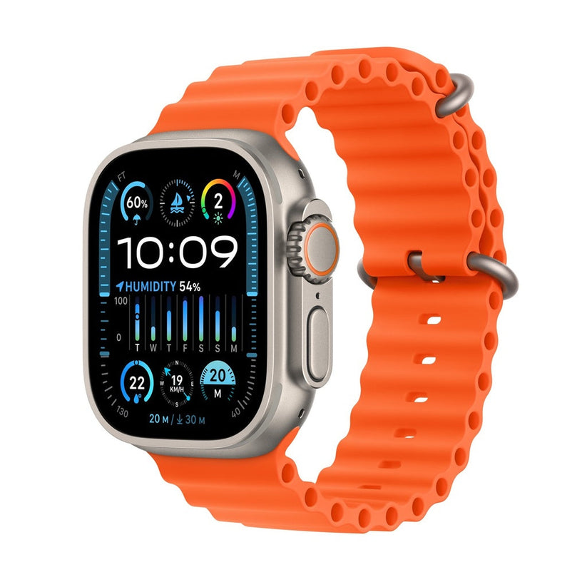 Apple Watch Ultra 2 GPS + Cellular, 49mm Titanium Case with Orange Ocean Band (Demo).jpg