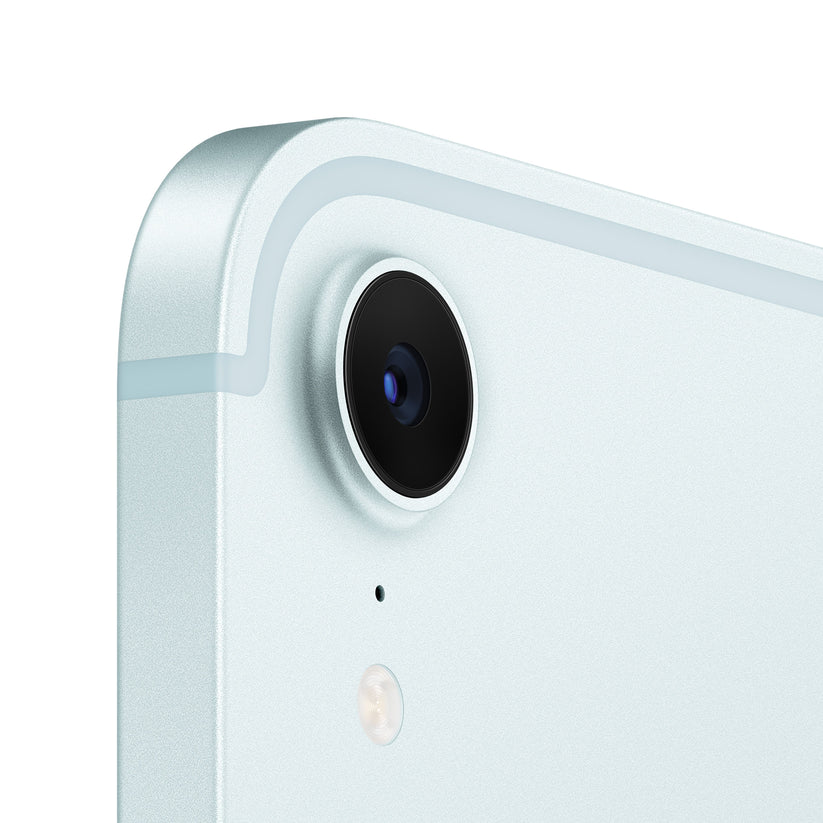 iPad mini in Blue (A17 Pro) rear camera close-up