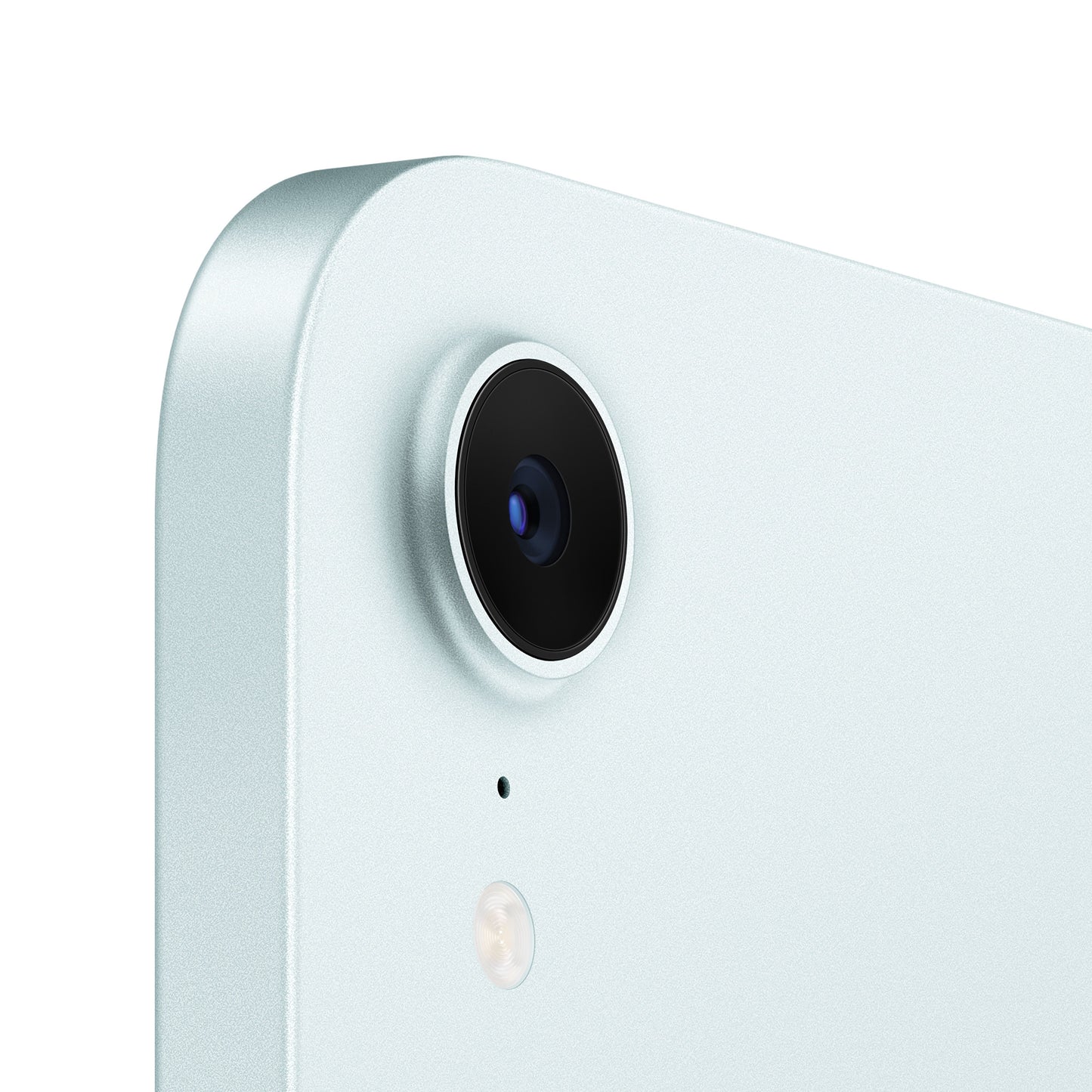 iPad mini in Blue (A17 Pro) rear camera close-up