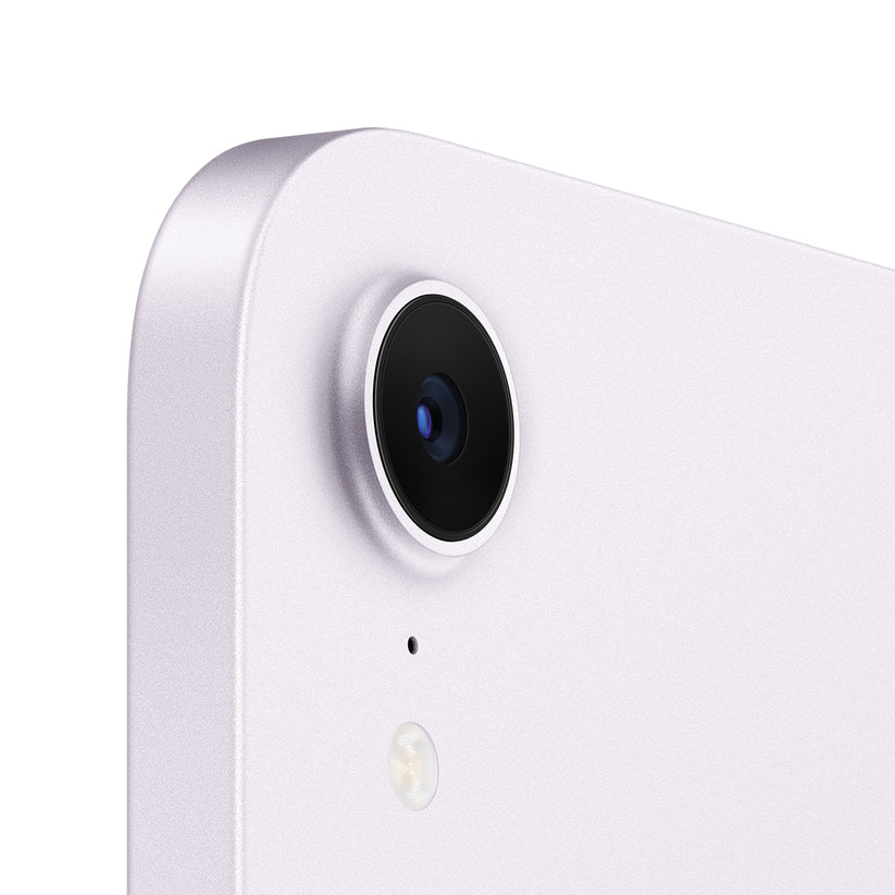 iPad mini in Purple (A17 Pro) rear camera close-up