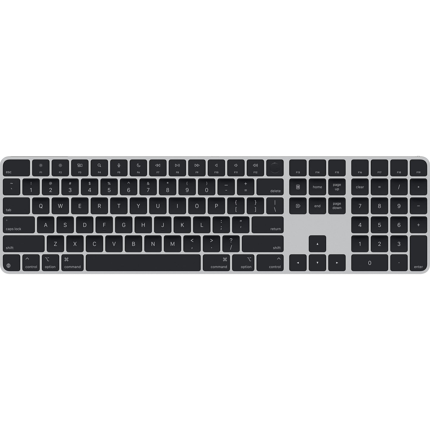Magic Keyboard with Touch ID and Numeric Keypad for Mac models with Apple silicon - US English - Black Keys