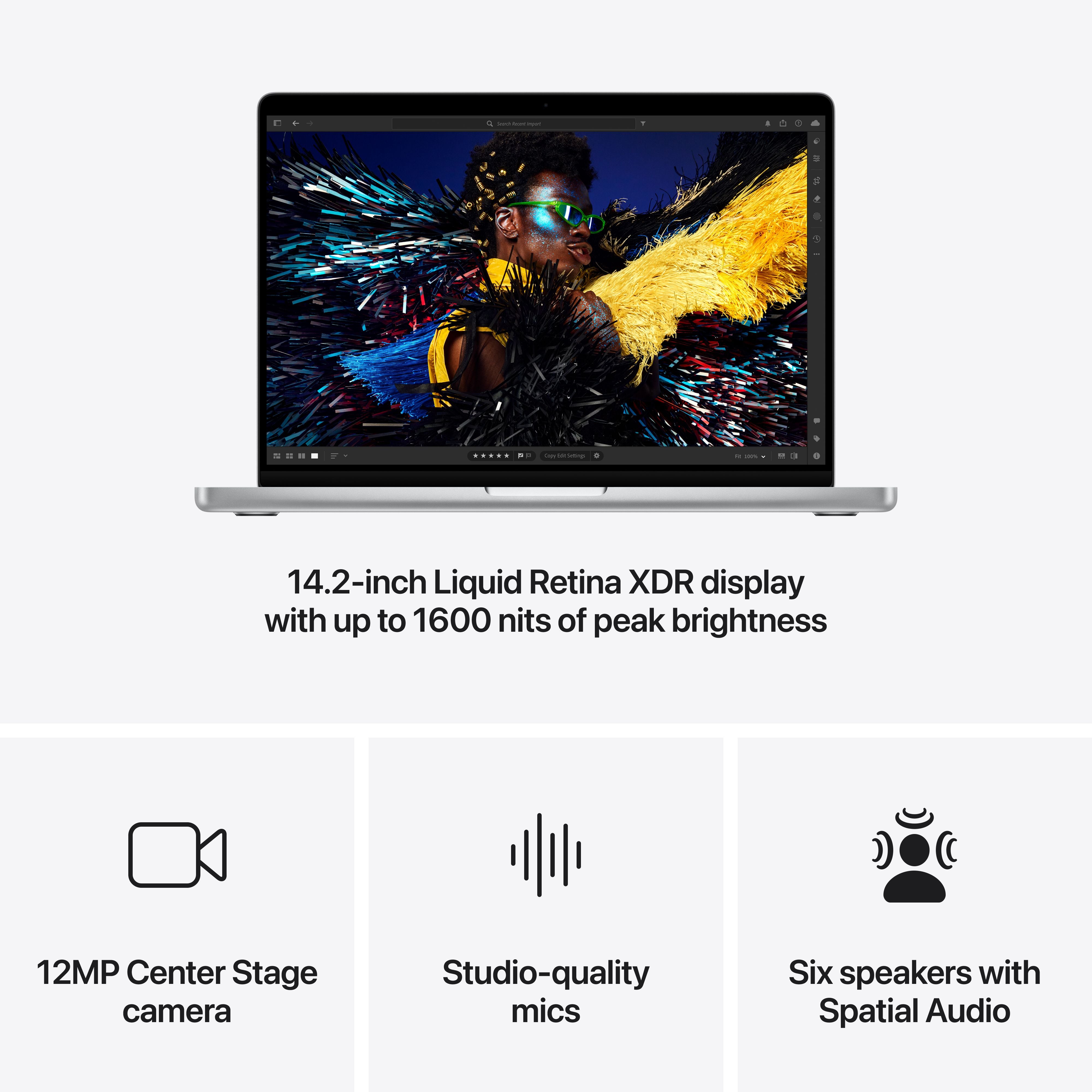 14-inch MacBook Pro: Apple M4 Pro chip with 12-core CPU and 16