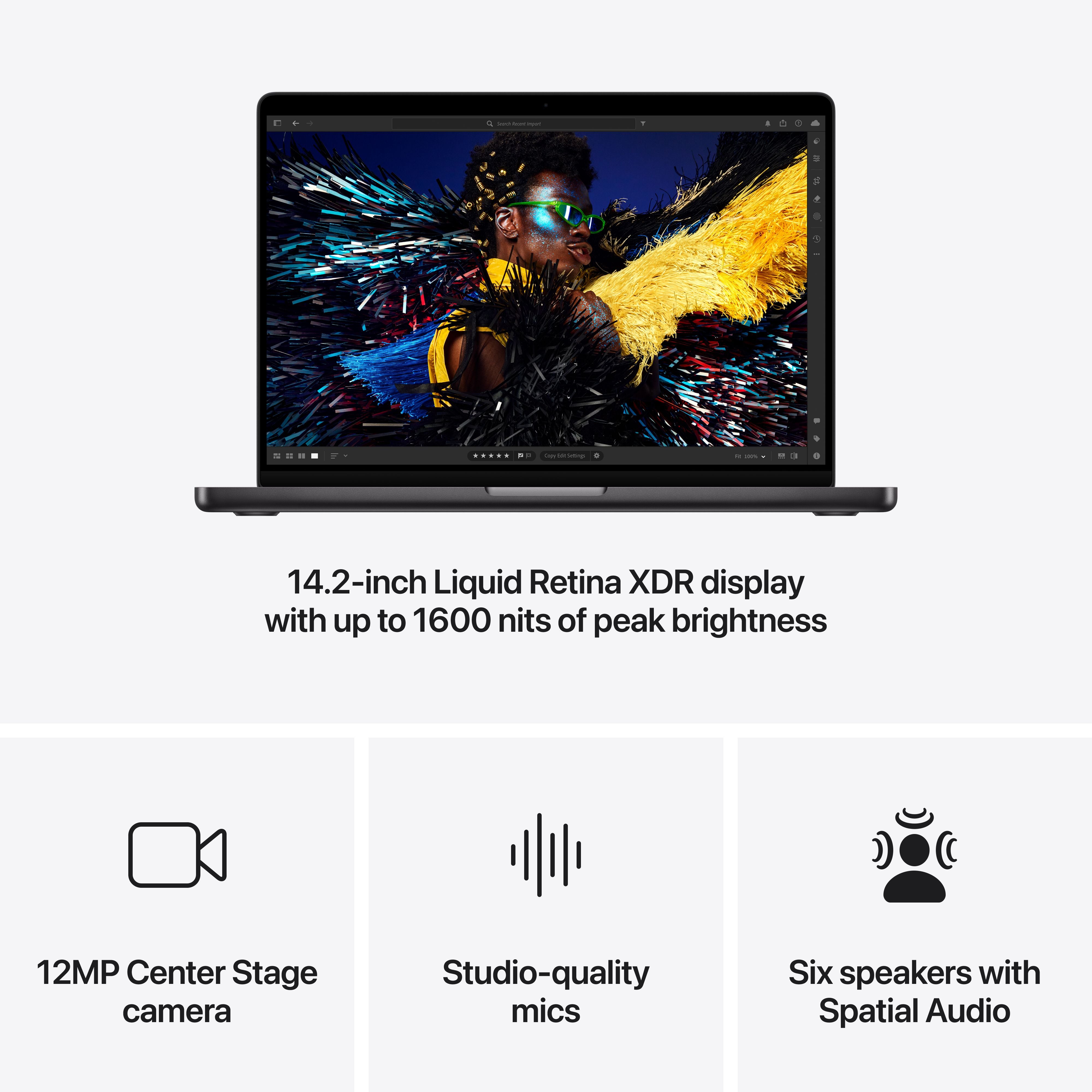 14-inch MacBook Pro: Apple M4 Pro chip with 14‑core CPU and 20