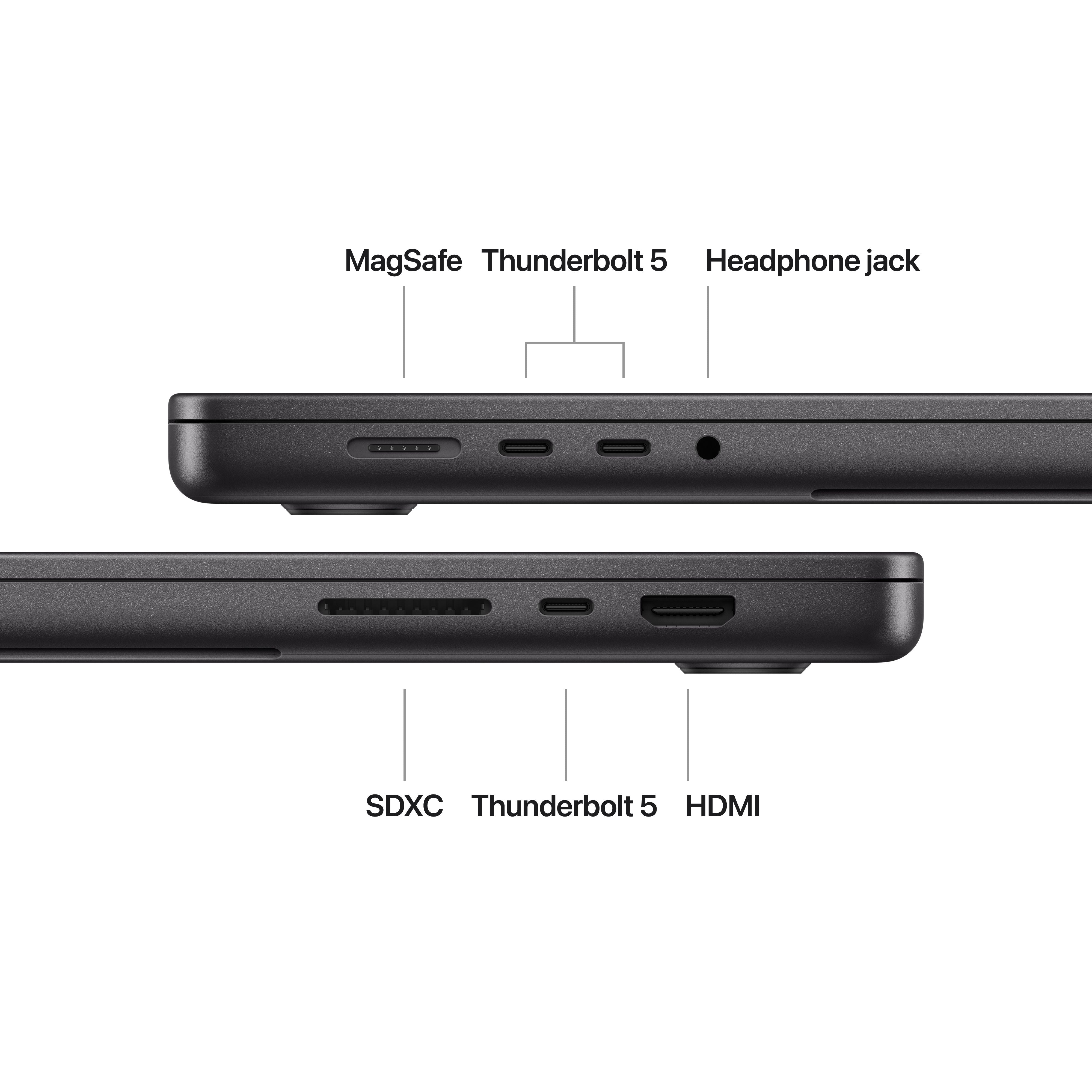 16-inch MacBook Pro: Apple M4 Pro chip with 14‑core CPU and 20