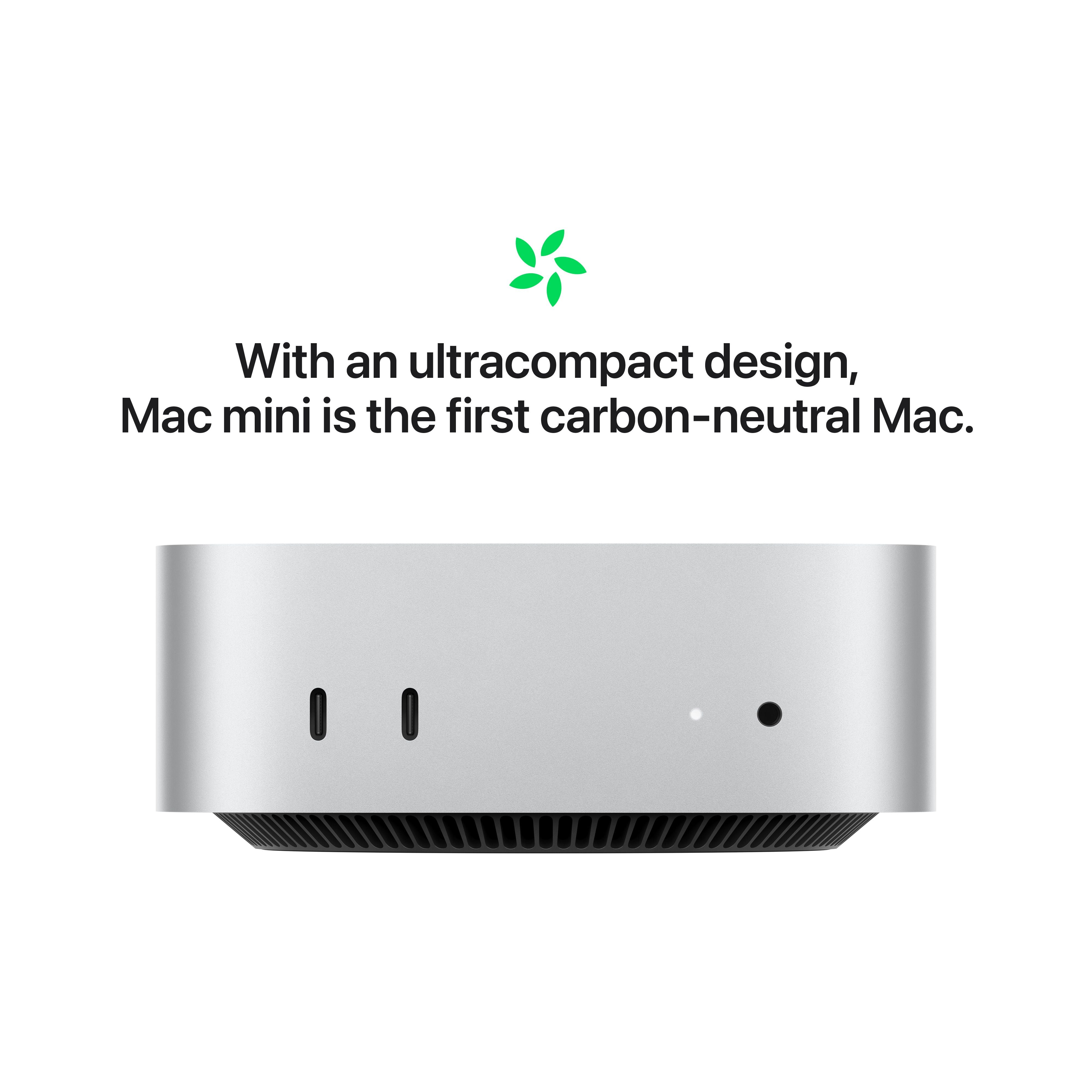 Mac mini: Apple M4 Pro chip with 12-core CPU and 16-core GPU