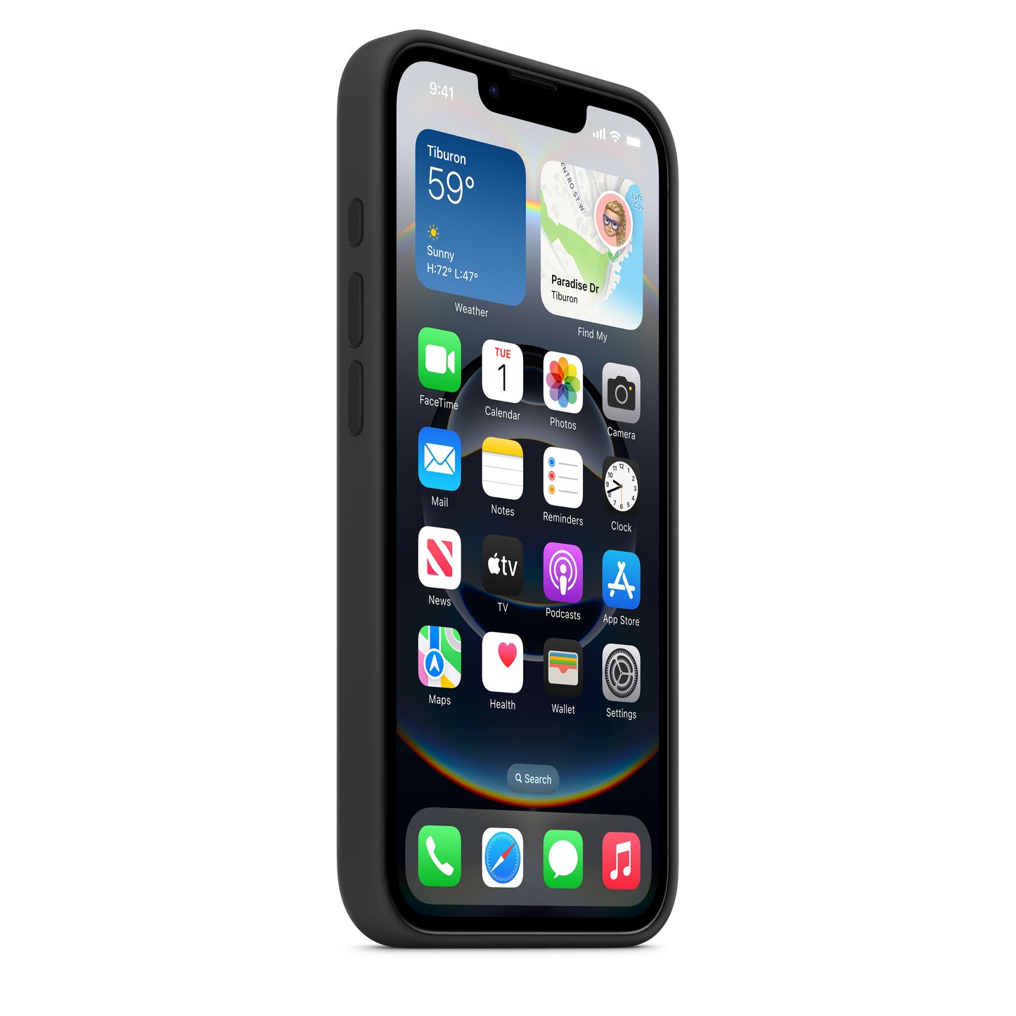 iPhone 16e Silicone Case – Black