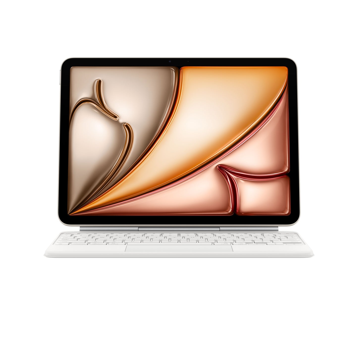 Magic Keyboard for iPad Air 11-inch M3 with US English layout in White front view