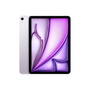 11-inch iPad Air Wi-Fi + Cellular 128GB in Purple M3 showing front display and rear design