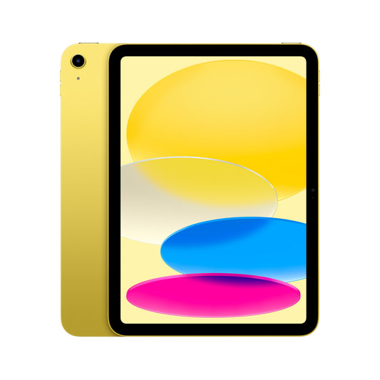 iPad A16 in Yellow front and rear display
