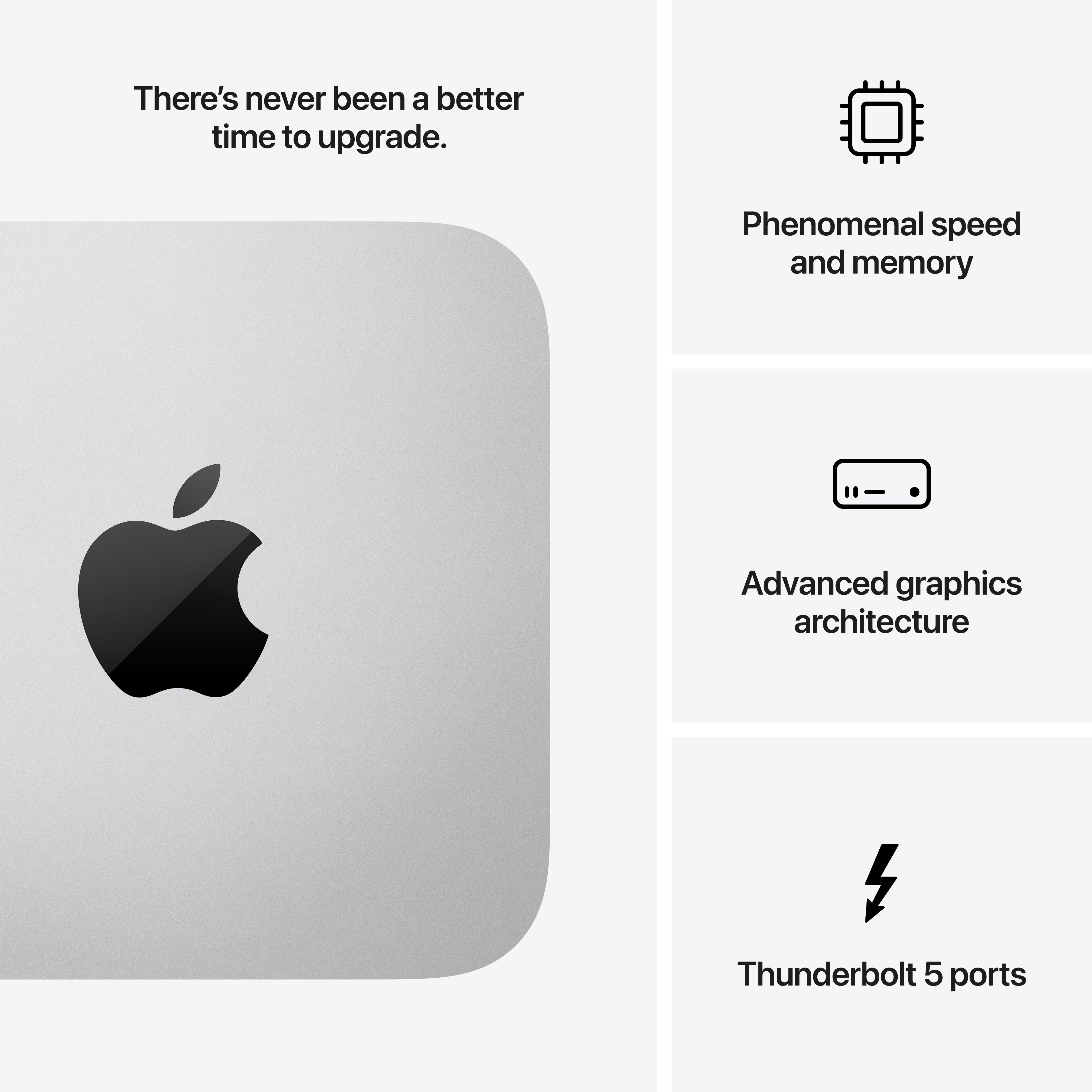 Mac Studio: Apple M4 Max chip with 14‑core CPU and 32‑core GPU