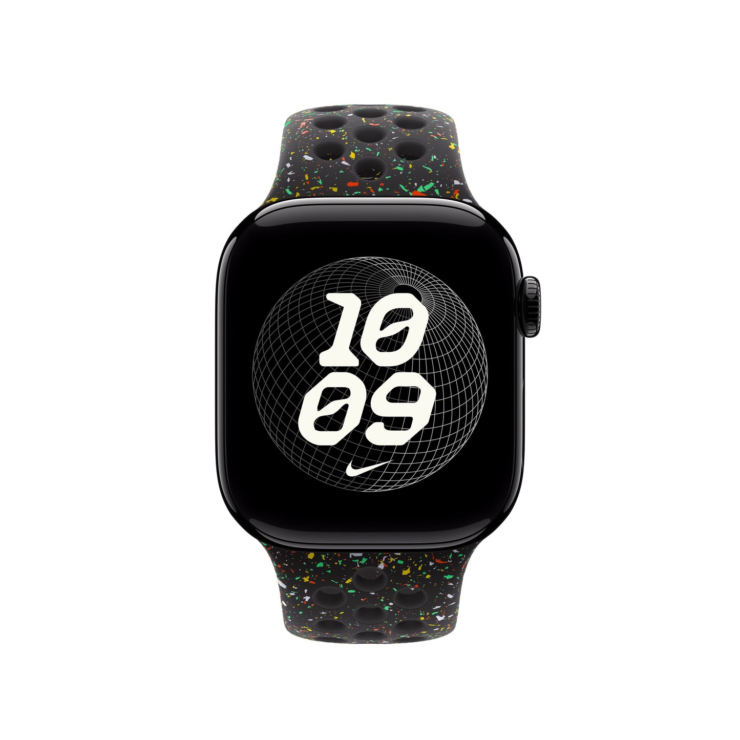 Apple - Nike Sport Band M/L - Midnight Black - Small Watch