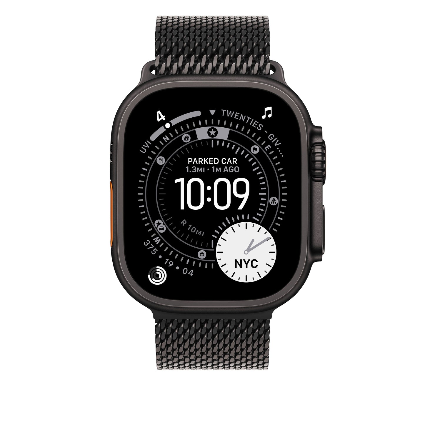 49mm Noir Titanium Milanese Loop - Medium