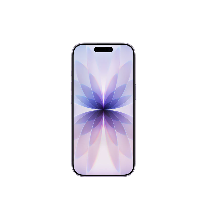 iPhone 17 in Lavender front display view