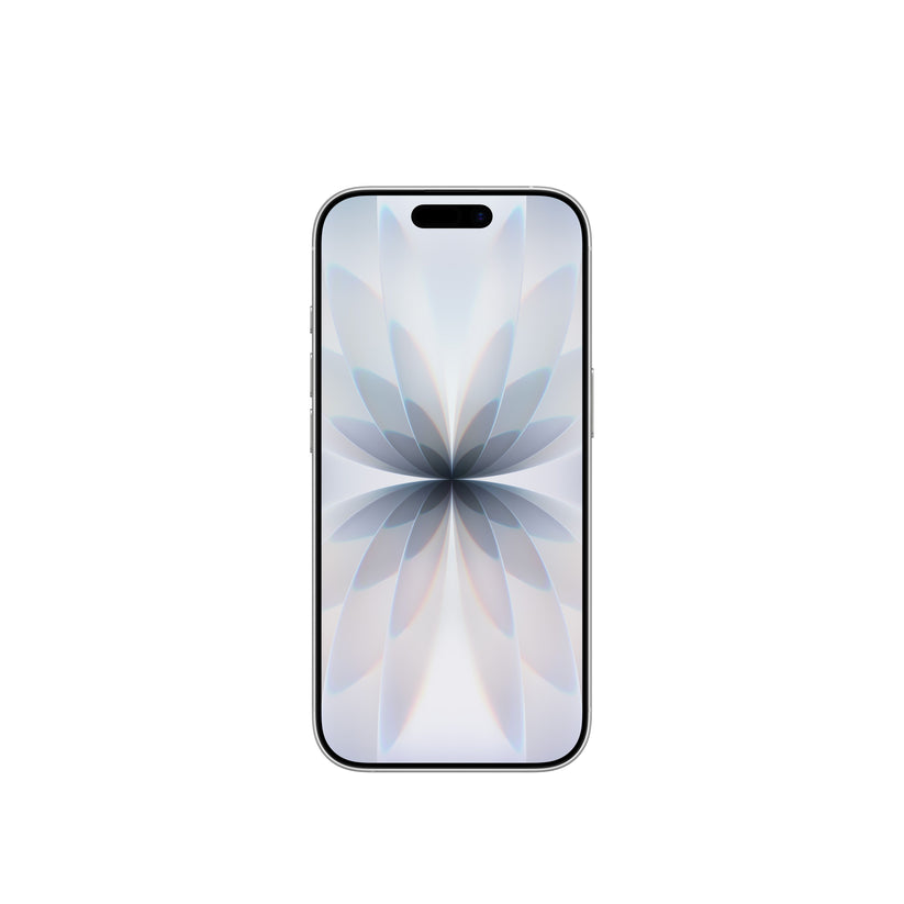 iPhone 17 in White front display view
