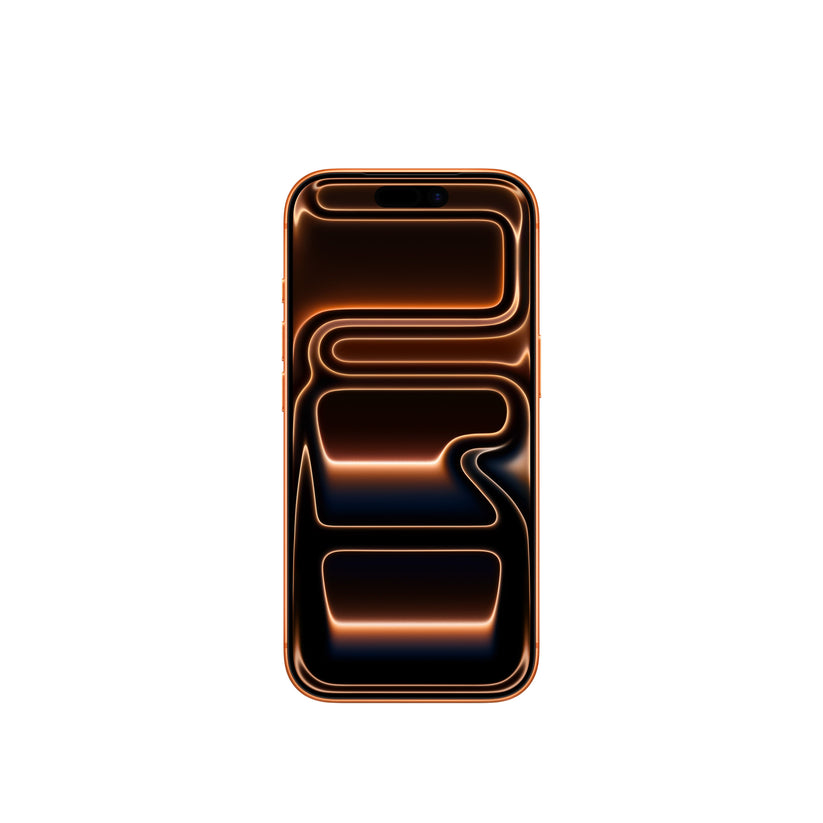 iPhone 17 Pro in Cosmic Orange front display view