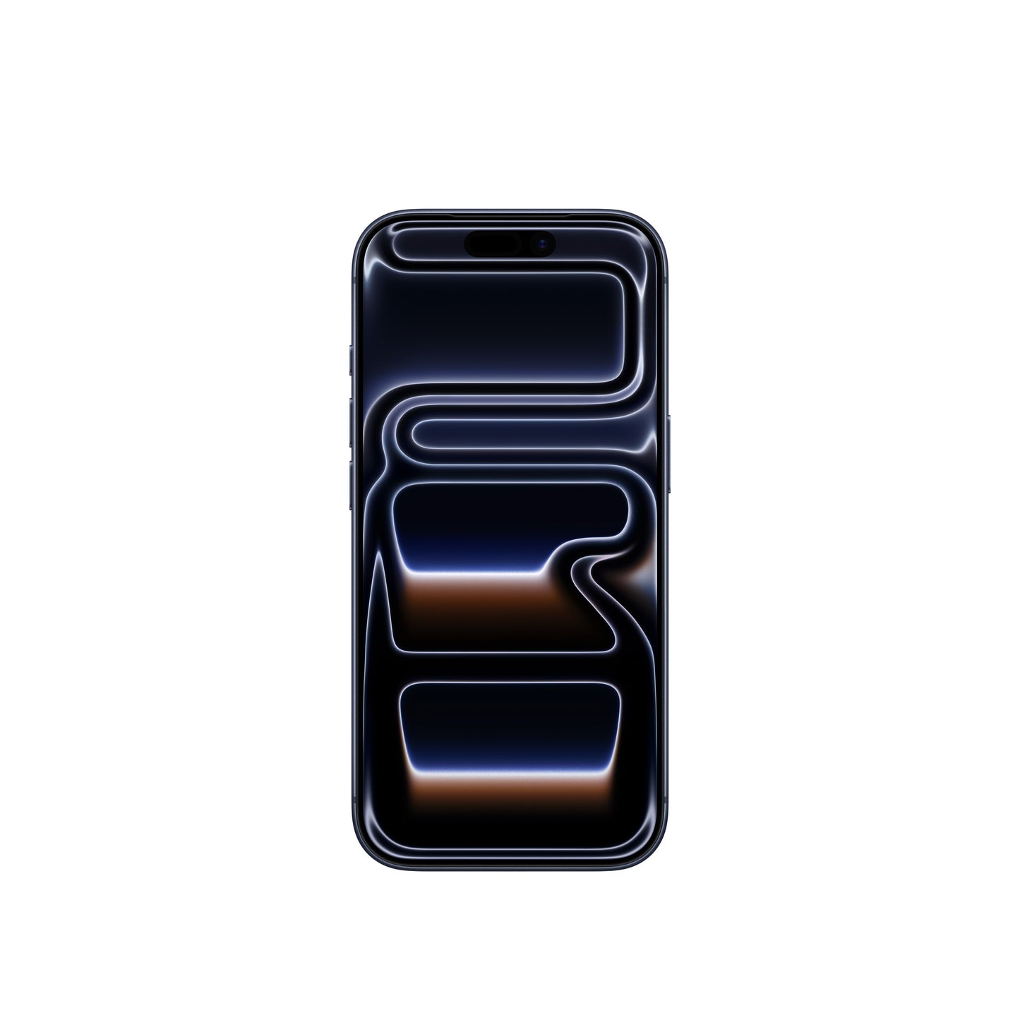 iPhone 17 Pro in Deep Blue front display view