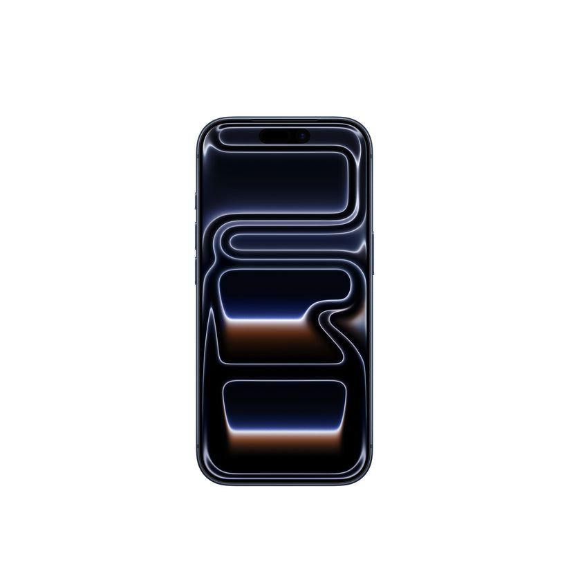 iPhone 17 Pro in Deep Blue front display view