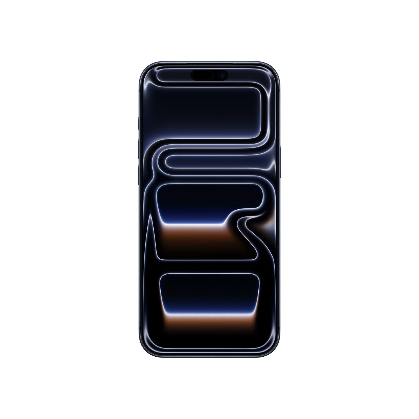 iPhone 17 Pro Max in Deep Blue front display view