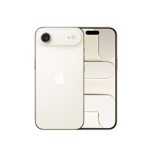 iPhone Air 1TB in Light Gold, front and back view