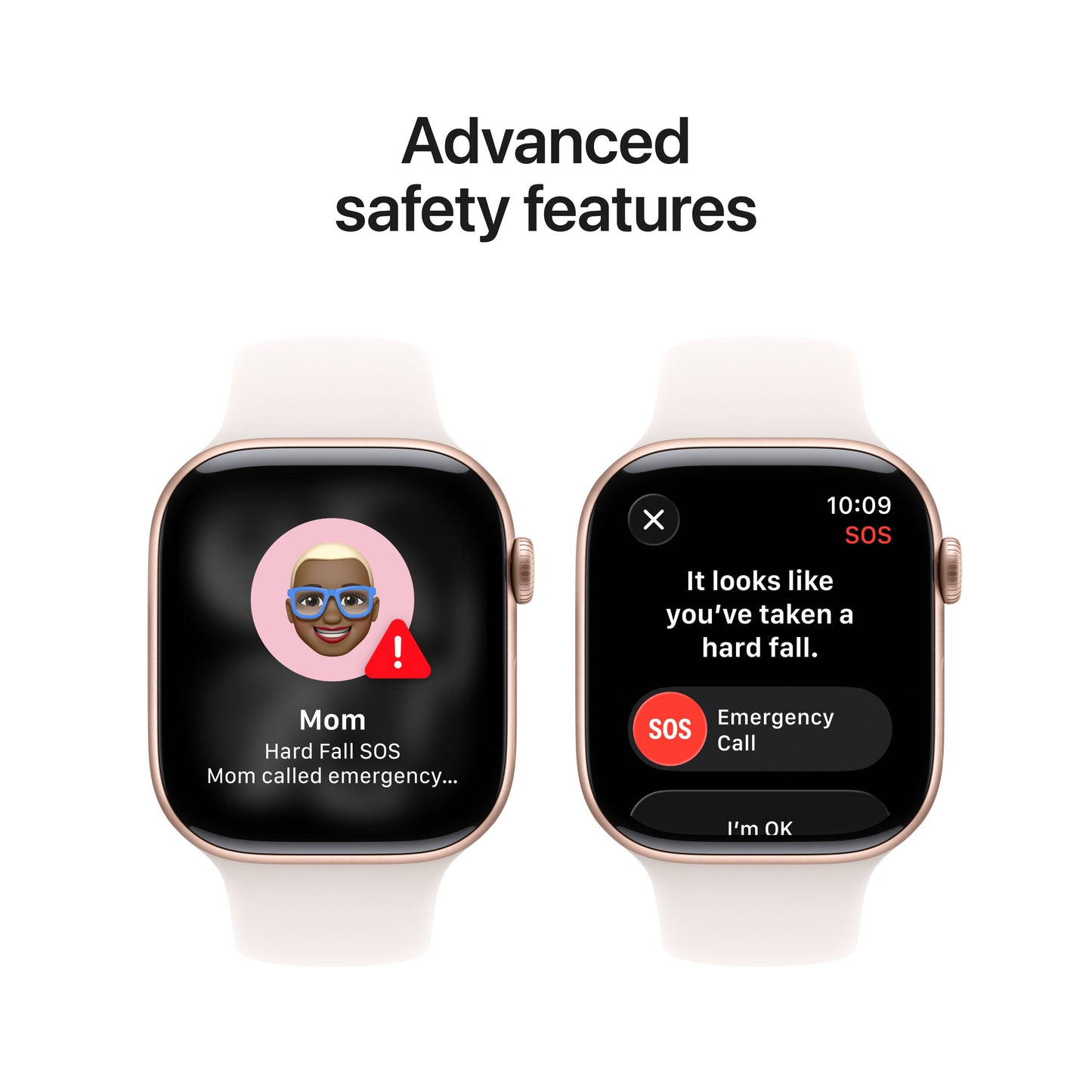 Apple Watch Series 11 showcasing advanced safety features including Fall Detection and Emergency SOS