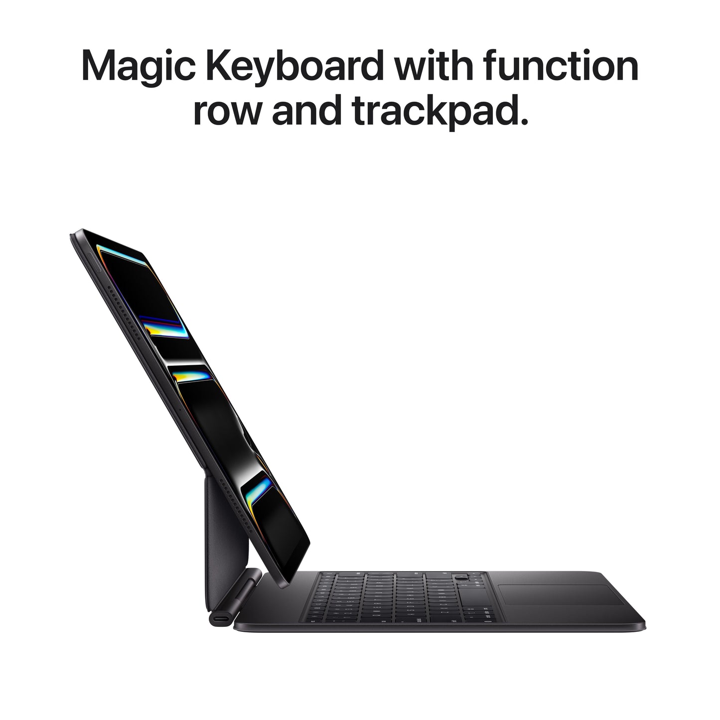 11-inch iPad Pro M5 Wi-Fi 512GB in Silver attached to Magic Keyboard with function row and trackpad