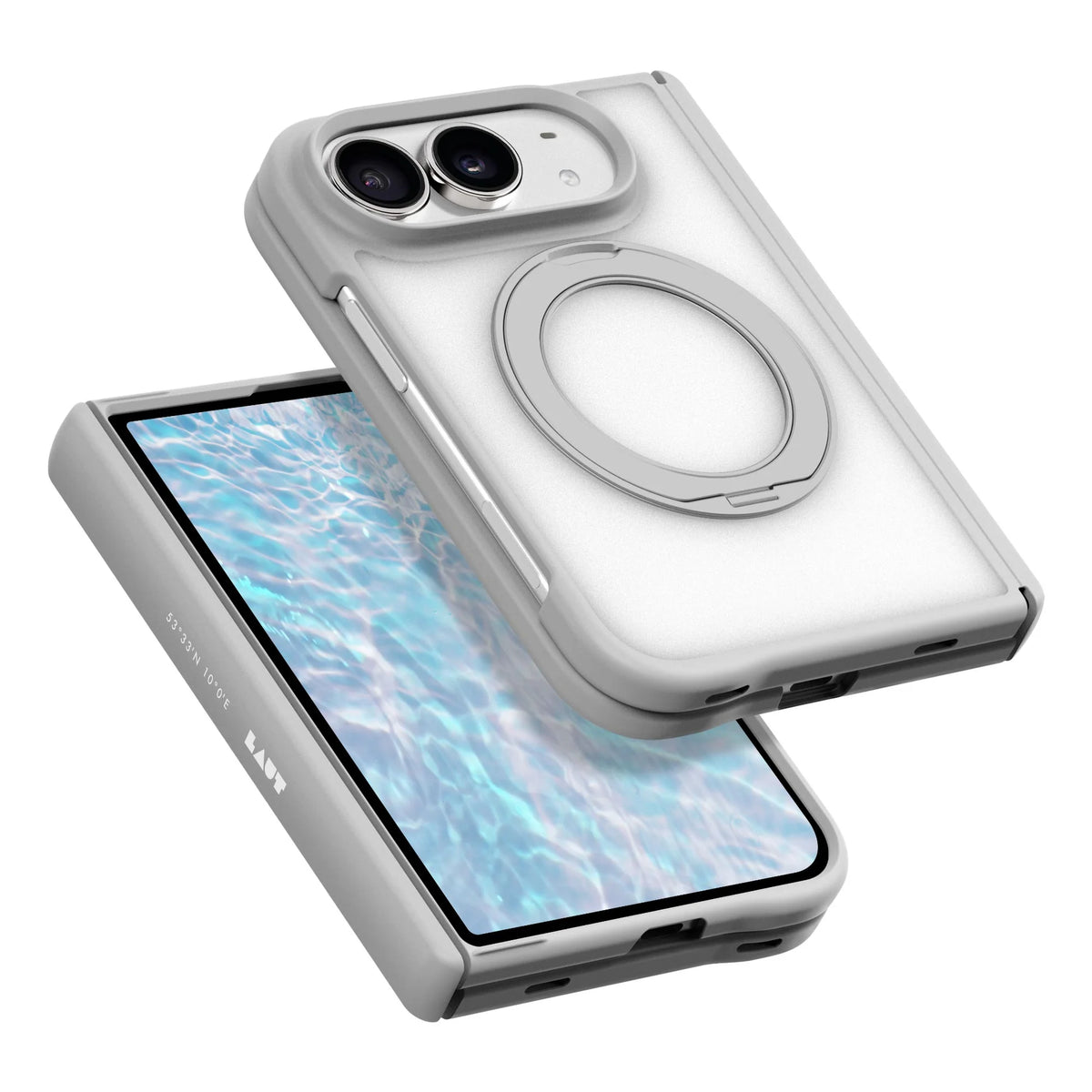 LAUT FLEXI PROTECT for iPhone Duo - Light Grey