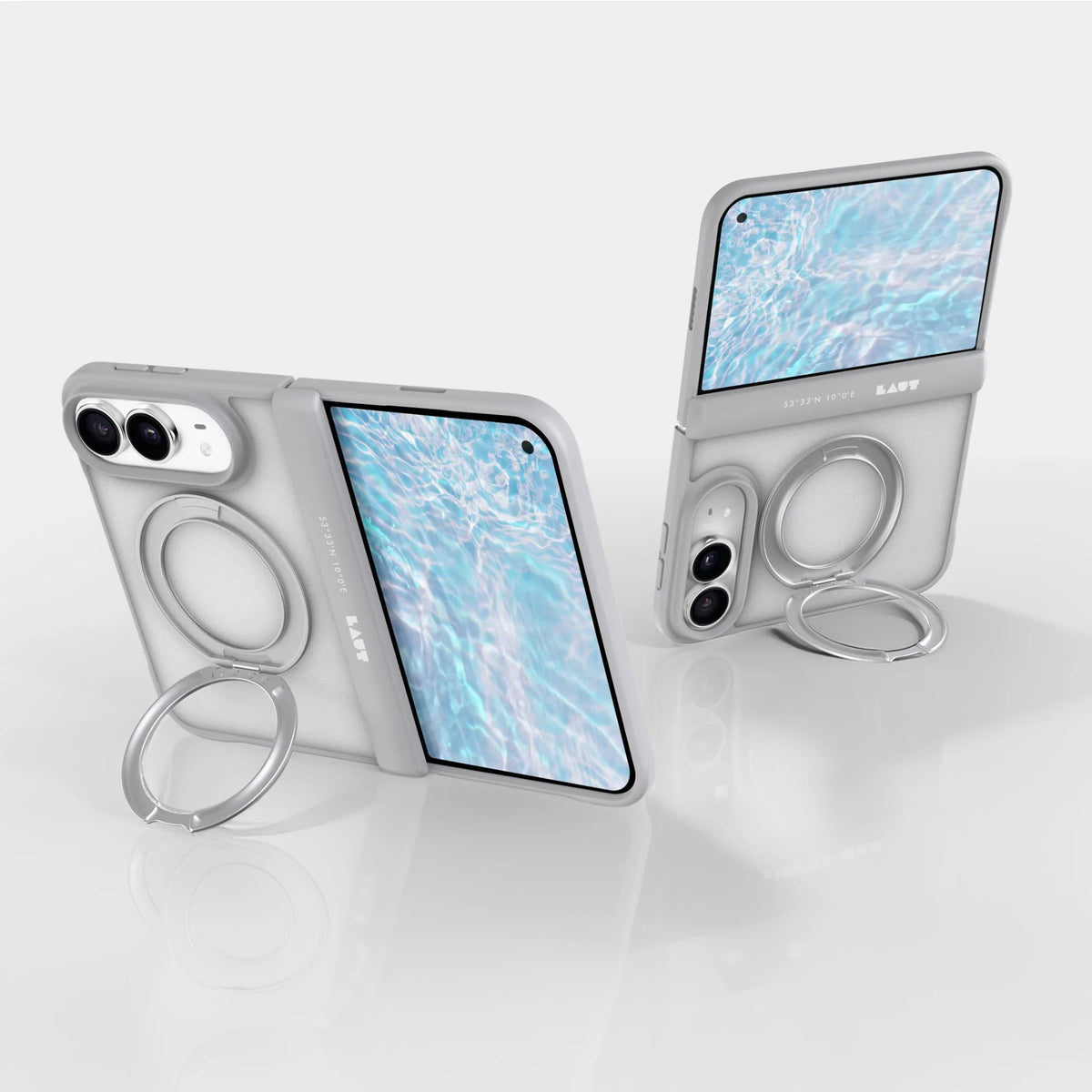 LAUT FLEXI PROTECT for iPhone Duo - Light Grey