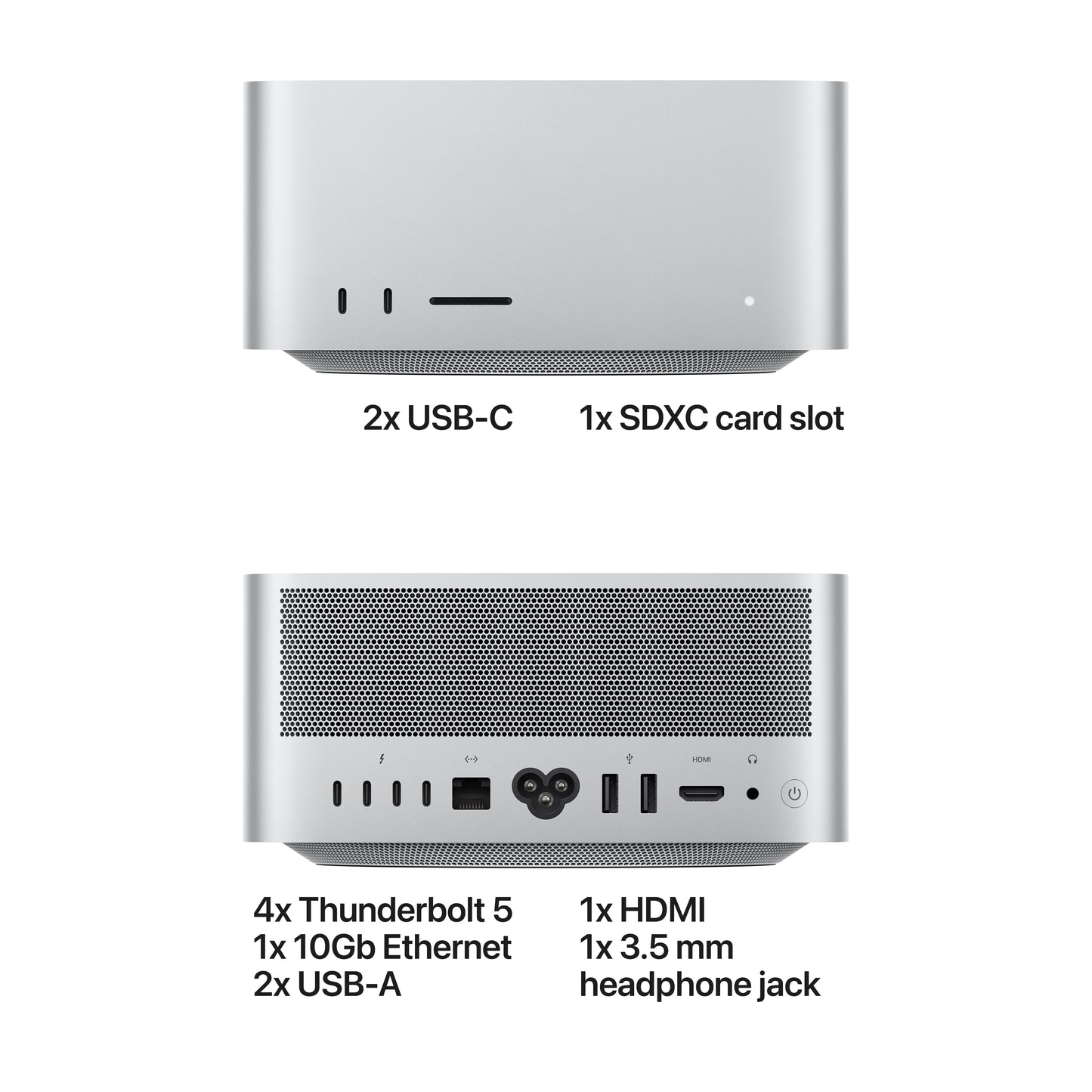 Mac Studio: Apple M5 Max chip with 18-core CPU and 32-core GPU, 512GB SSD