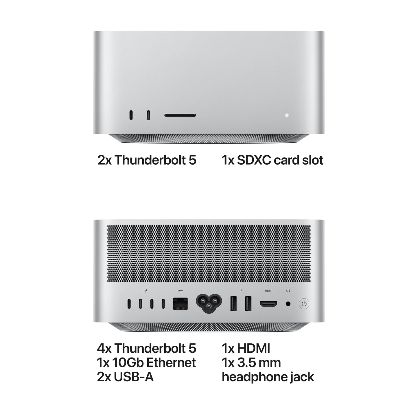Mac Studio: Apple M5 Ultra chip with 30-core CPU and 64-core GPU, 1TB SSD