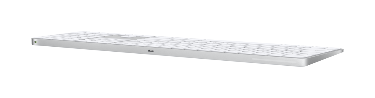 Magic Keyboard with Touch ID and Numeric Keypad for Mac models with Apple silicon (USB‑C) - US English - White Keys