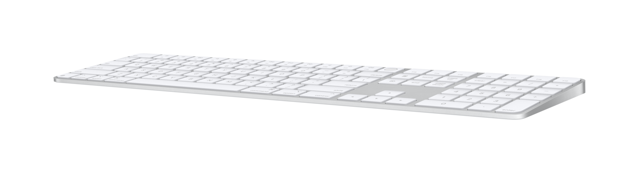 Magic Keyboard with Touch ID and Numeric Keypad for Mac models with Apple silicon (USB‑C) - US English - White Keys