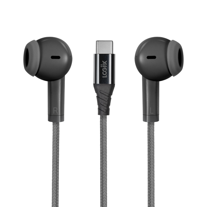LOGiiX Vibrance Melody Wired USB-C Earphones - Black