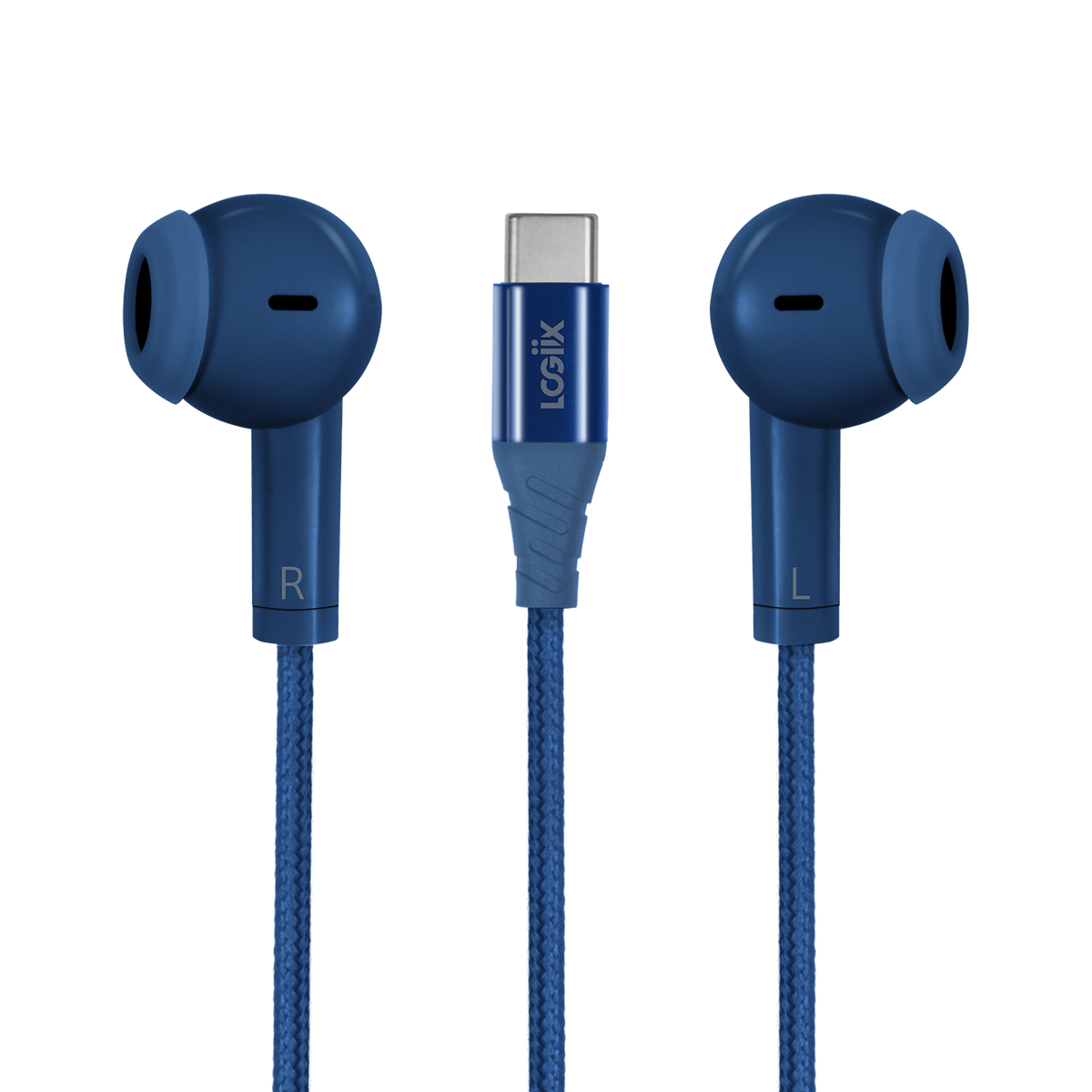 LOGiiX Vibrance Melody Wired USB-C Earphones - Midnight Blue