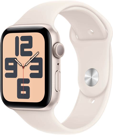 Apple Watch SE (2024) Starlight Aluminium Case with Starlight Sport Band