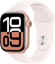 Apple Watch Series 10 Rose Or Aluminium Case with Light Blush Sport Band