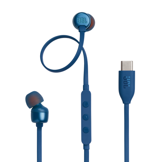JBL Tune 310C in-Ear Wired Headphones - Blue (USB-C)